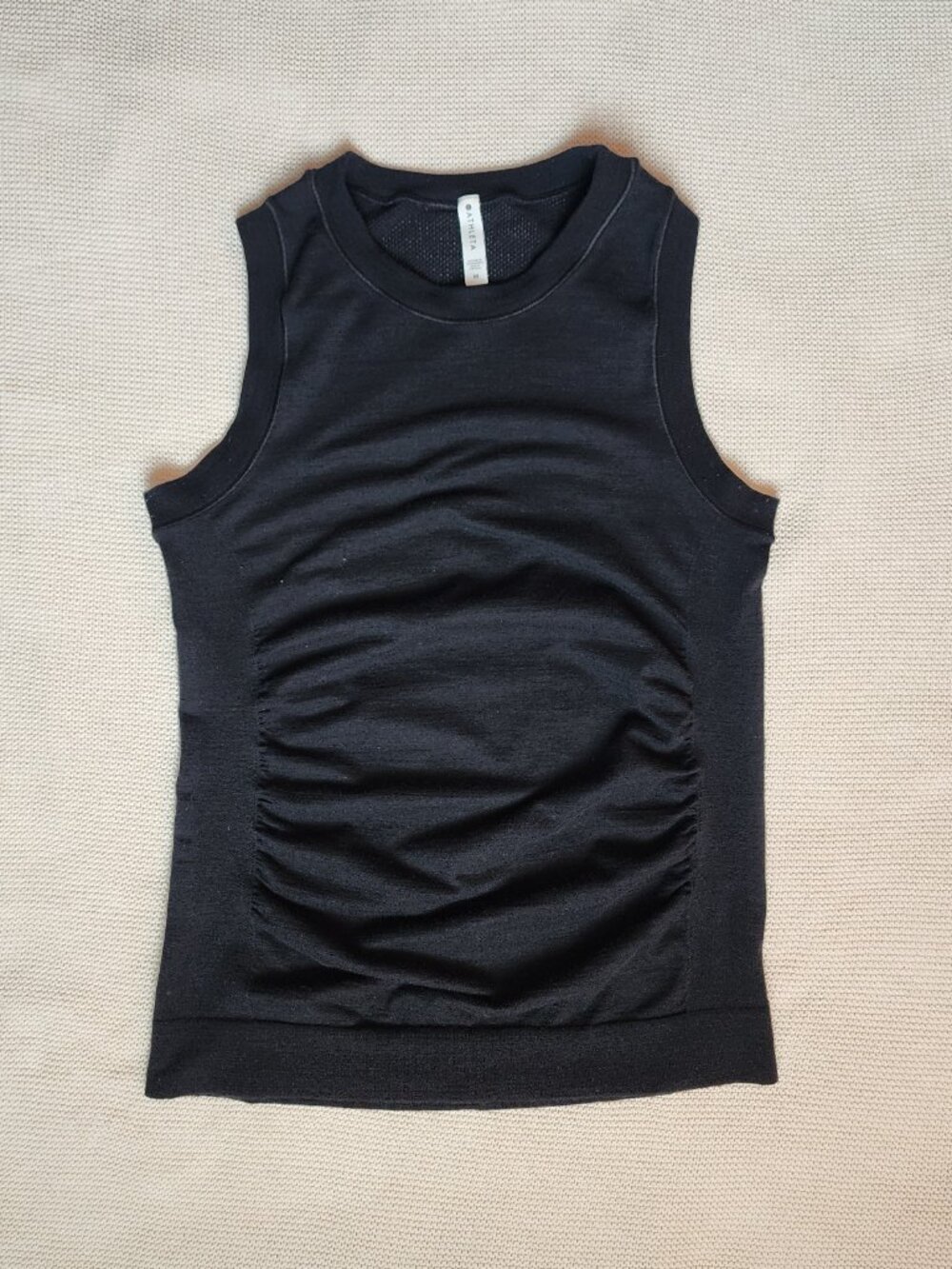 Althleta Black Crewneck Sleeveless Athletic Top